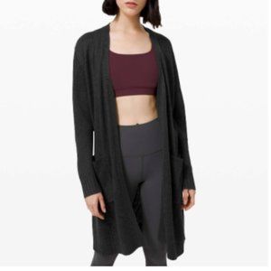 Lululemon Sincerely Yours Wrap Sweater Charcoal